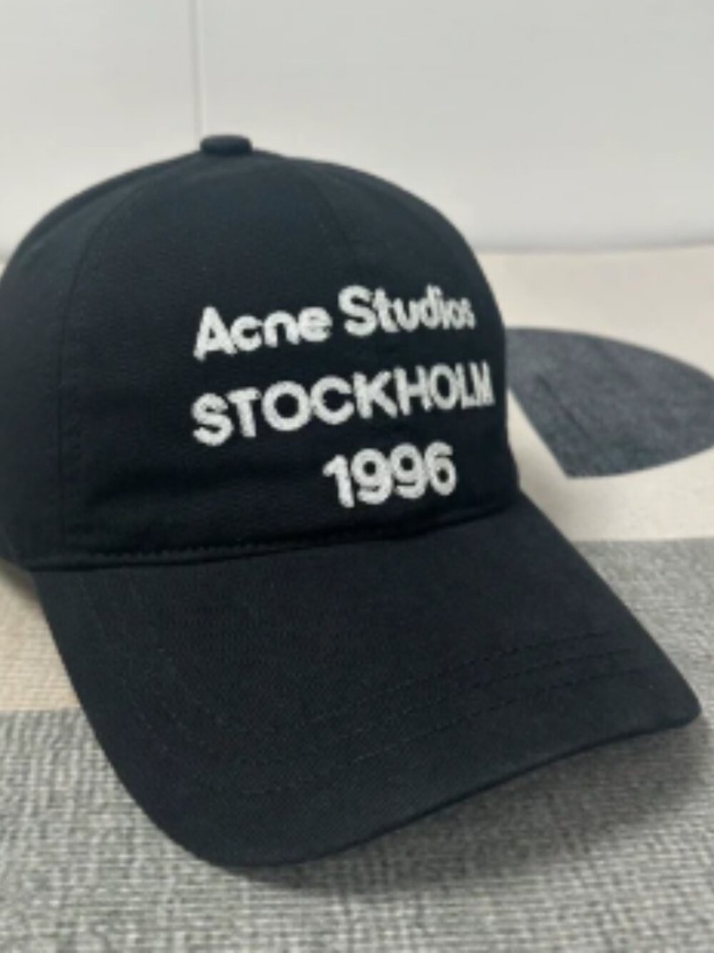Acne Studios Black Baseball Cap